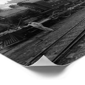 Trains de fret Scranton Pa. Affiche (Coin)