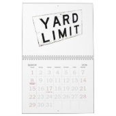 Trains et calendrier mural de paysage de chemin de (Mar 2026)