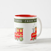 Trains Mug à café à deux tons (Devant droit)