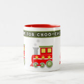 Trains Mug à café à deux tons (Centre)