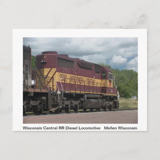 Trains Post Card. Briefkaart (Voorkant)