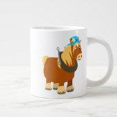 Trait Carton Breton Cheval Jumbo Mug (Droite)