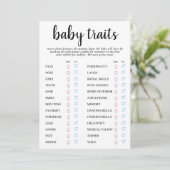 Trait de bébé moderne simple | Carte de saké class (Debout devant)