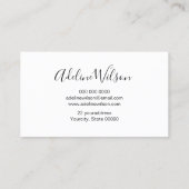 trait de brosse de peinture et carte de visite de (Dos)