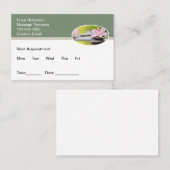 Traitement de massage budgétaire Cartes de visite (Devant / Derrière)