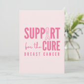 traitement de soutien du cancer du sein Faire-part (Debout devant)