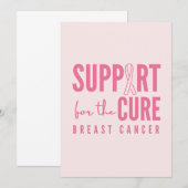 traitement de soutien du cancer du sein Faire-part (Devant / Derrière)