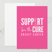 traitement de soutien du cancer du sein Faire-part (Devant / Derrière)