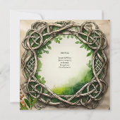 TRAITEMENT DES INVITATIONS CELTIC KNOTS KRAFT (Dos)