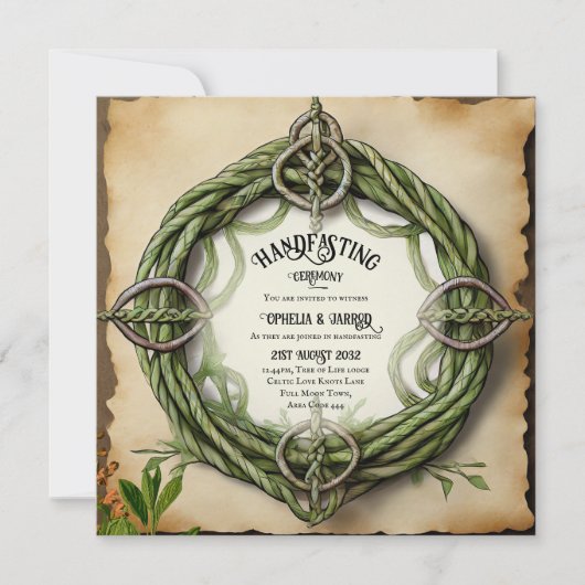 TRAITEMENT DES INVITATIONS CELTIC KNOTS KRAFT (Devant)