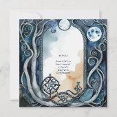 TRAITEMENT DES INVITATIONS DROUID CELTIC WICCA LUN (Dos)