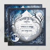 TRAITEMENT DES INVITATIONS DROUID CELTIC WICCA LUN (Devant / Derrière)