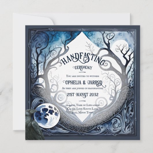 TRAITEMENT DES INVITATIONS DROUID CELTIC WICCA LUN (Devant)