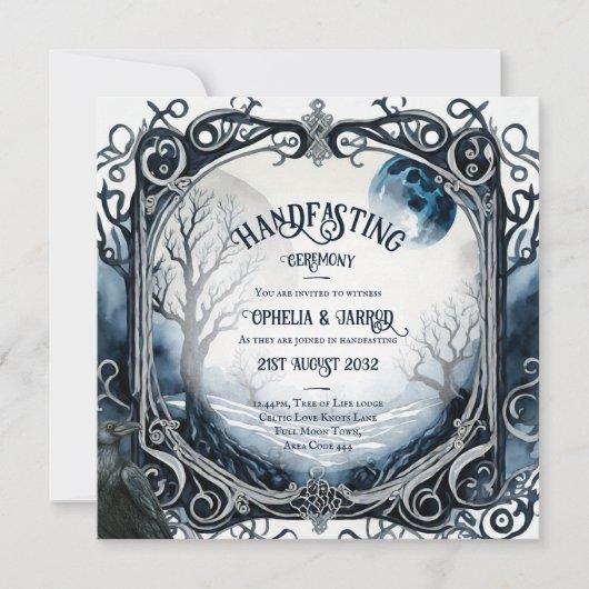 TRAITEMENT DES INVITATIONS DROUID CELTIC WICCA LUN (Devant)