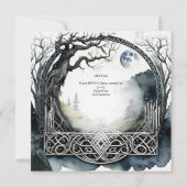 TRAITEMENT DES INVITATIONS DROUID CELTIC WICCA LUN (Dos)