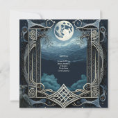 TRAITEMENT DES INVITATIONS DROUID CELTIC WICCA LUN (Dos)