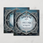 TRAITEMENT DES INVITATIONS DROUID CELTIC WICCA LUN (Devant / Derrière)