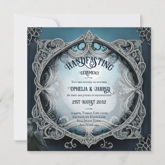 TRAITEMENT DES INVITATIONS DROUID CELTIC WICCA LUN (Devant)
