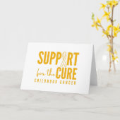 traitement du cancer de l'enfance Invitations Cart (Fleur jaune)
