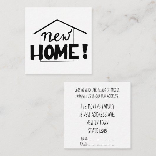 Traitement Nouvelle carte d'adresse (Devant / Derrière)