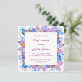 Traitements congelés Pink Baby Sprinkle Invitation (Debout devant)