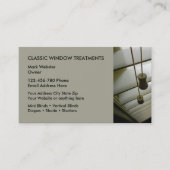 Traitements de fenêtres Cartes de visite (Devant)