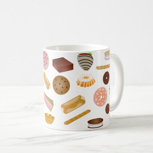 Traitements sucrés Café Mug (Devant droit)