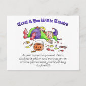 Traiter et être traité Carte Postale Inspirationne (Devant)