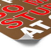 Traiter Votre Stupidité Drôle Poster Signe (Coin)