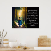 Traitez bien la Terre | Poster d'une fille de la f (Cuisine)