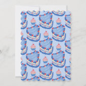 Traitez-vous gâteau Vintage Invitation Anniversair (Dos)