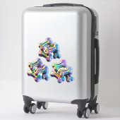 Traitez-vous - Holo-Look Chien Traite Stickers (Sur valise)