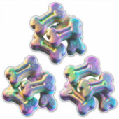 Traitez-vous - Holo-Look Chien Traite Stickers (Devant)