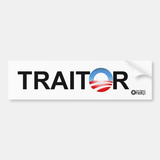 Traitor Bumpersticker (Voorkant)