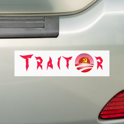Traitor Bumpersticker (Op auto)