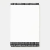 Traits horizontaux verticaux post-it ;  long (Devant)