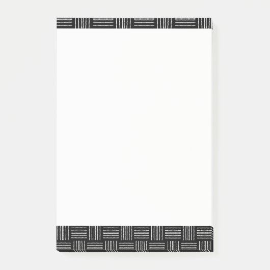 Traits horizontaux verticaux post-it ;  long (Devant)