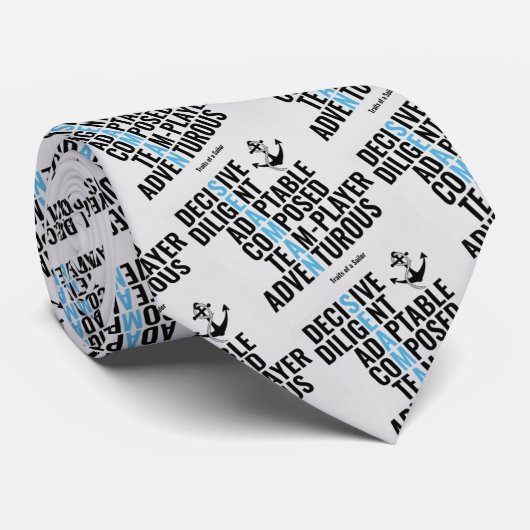 Traits van een verzender stropdas (Opgerold)