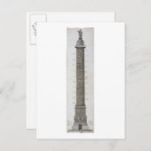 Trajan's column (graving) briefkaart (Voorkant / Achterkant)