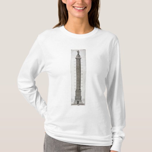Trajan's column (graving) t-shirt (Voorkant)