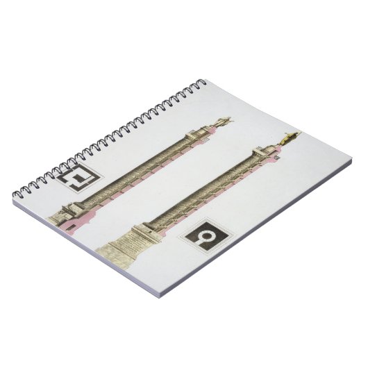 Trajan's column, Rome, van Le Costume Ancien et Notitieboek (Linkerzijde)