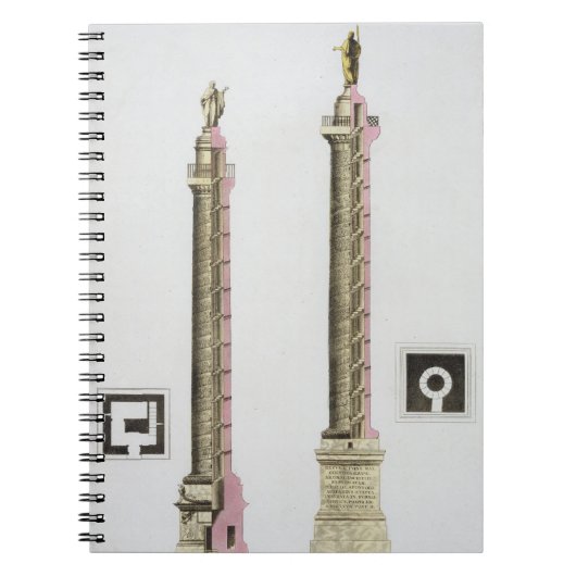 Trajan's column, Rome, van Le Costume Ancien et Notitieboek (Voorkant)