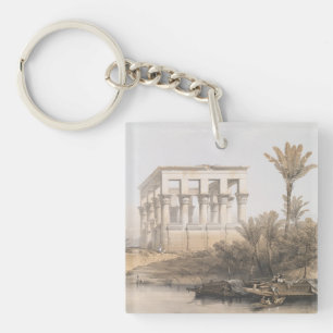 Trajan's kiosk, hypaethral-tempel bij Philae Egypt Sleutelhanger
