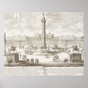 Trajan's Square Rome uit 'Entwurf einer History' Poster