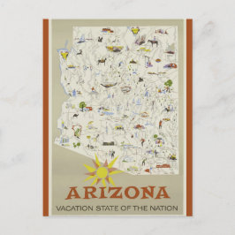  traject van de door de staat Arizona uitgevoerde  Briefkaart