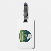 Traject van de omschakeling bagagelabel (Achterkant verticaal)