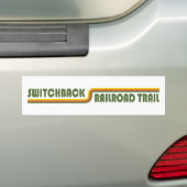 Traject van de omschakeling bumpersticker (Op auto)