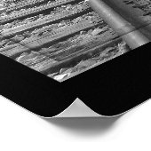 Trajecten van de zwarte en witte spoorweg poster (Hoek)