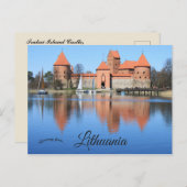 Trakai Island Castle Litouwen Briefkaart (Voorkant / Achterkant)