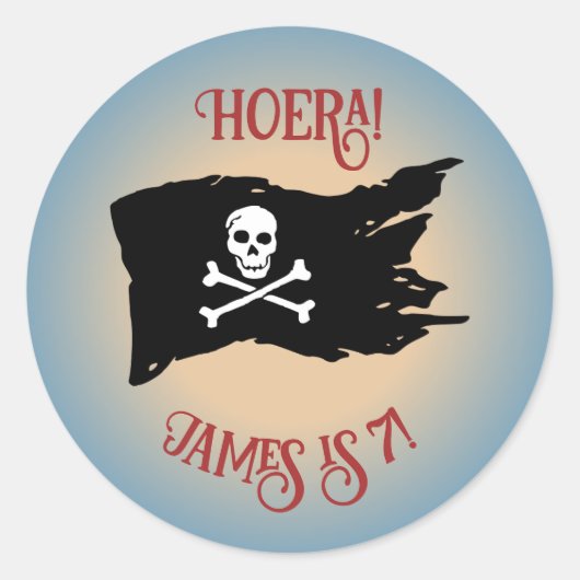 Traktatie Drapeau de Pirate Autocollant – Sable & (Devant)